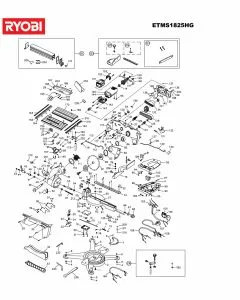 Buy A Ryobi ETS1525SCHG Spare part or Replacement part for Your Saws and Fix Your Machine Today